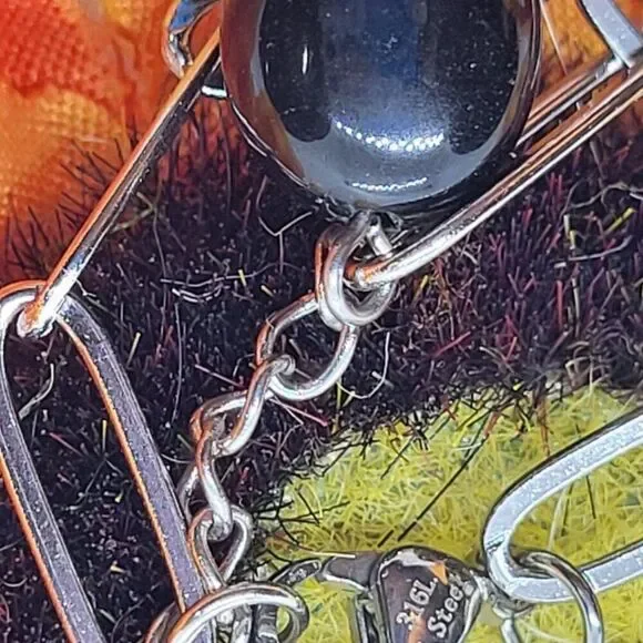 Karis, New, Lapis Lazuli, Dark Blue Necklace, 18 Inches, Platinum Plated Stamped - Picture 5 of 5